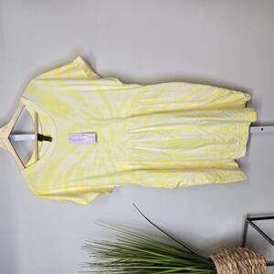 NWT Wild Fable Yellow‎ Tie-Dye Casual Dress Medium